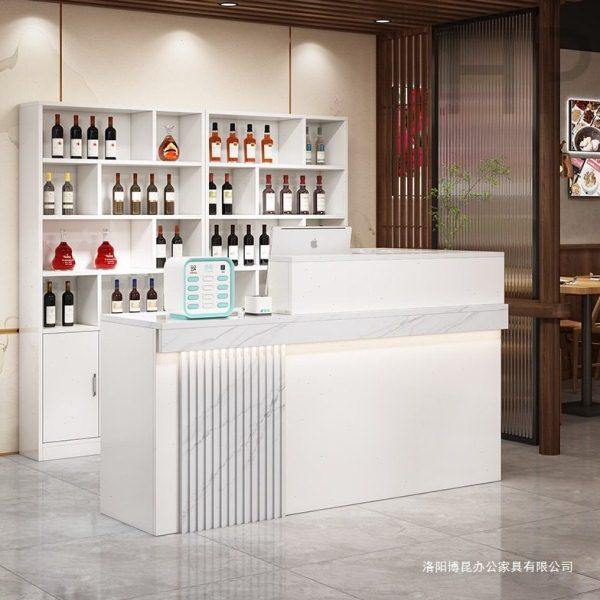 收银台简约现饭店吧台酒柜一体转角吧台柜商用店铺餐饮前台柜台,商业/办公家具,接待台,淘宝优惠券,粉丝福利购,淘宝优惠卷