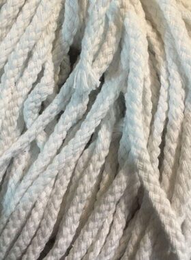 八股空心挂绳空棉线棉绳棉绳棉线漂白八股绳棉口9m0芯股绳8束米5m