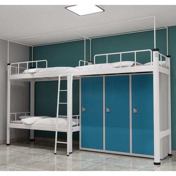 钢制上床下桌学生宿舍公寓床上铺下柜省空间高架床公司员工铁艺床,商业/办公家具,学校双层床/宿舍床,淘宝优惠券,粉丝福利购,淘宝优惠卷