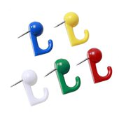 100枚 罐 彩色大头针无痕钉挂钩定位钉工字钉软木固定钉图钉按钉