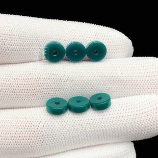 雪巴琉璃珠直切隔片圆珠腰珠星月猴头配饰松石南红蜜蜡西藏老料器