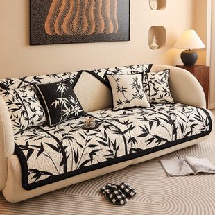 现代轻奢沙发垫2024新款四季通用坐垫套简约高级感防滑盖布罩定制