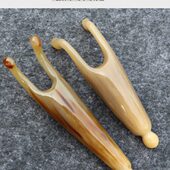 装 美1鼻刮搓12CM器家用按摩鼻颈椎疏通肩颈根牛角拨筋棒 11耳朵