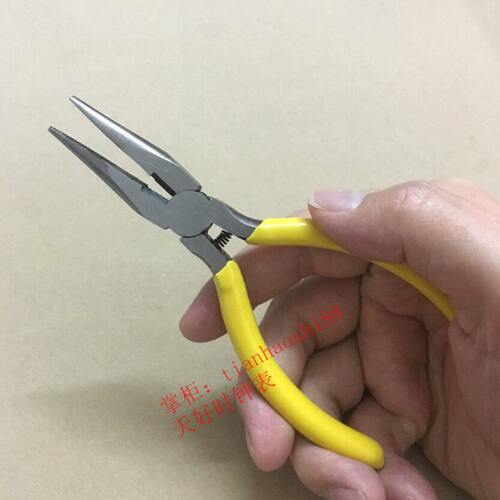 修表小钳子 尖嘴迷你 钢丝 手工制作五金 有齿金属钳 拆表带工具