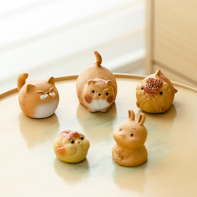 拓土呆萌茶宠可爱创意房间办公桌摆件玩宠家用客厅茶道装饰品配件,餐饮具,茶宠摆件,淘宝优惠券,粉丝福利购,淘宝优惠卷