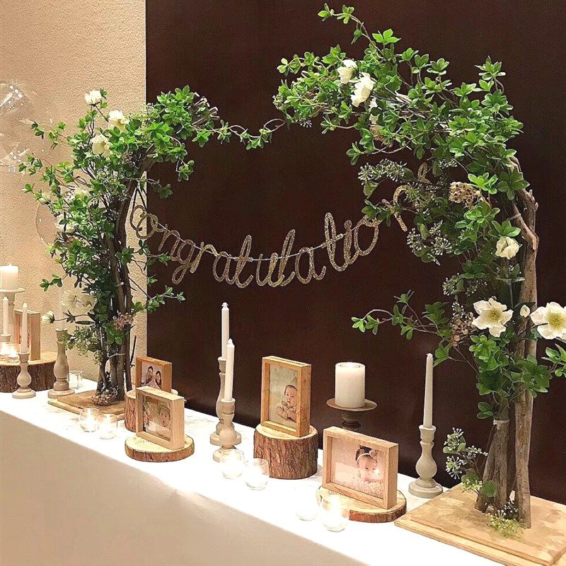 婚庆拱门开业原木花架多木半圆弧形分体架子鲜花假花装饰背景道具