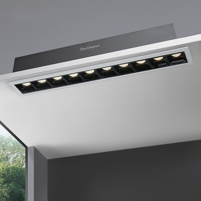 德国柏曼格栅筒灯 嵌入式天花灯防眩光方格形射灯无主灯paulmann