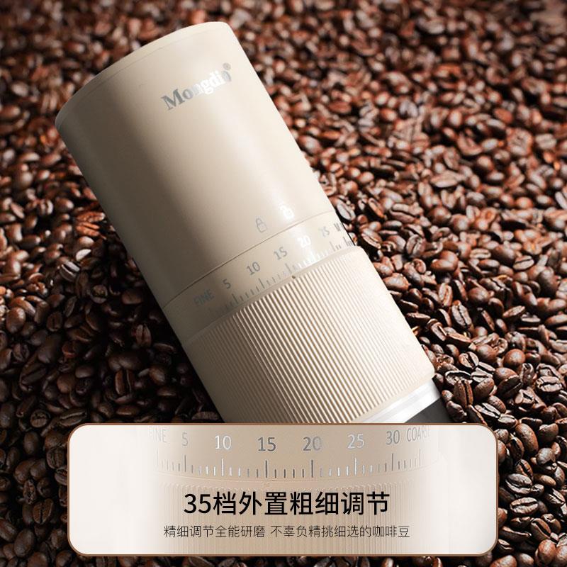 Mongdio电动磨豆机家用手磨咖啡机小型咖啡豆研磨器手动磨豆器具