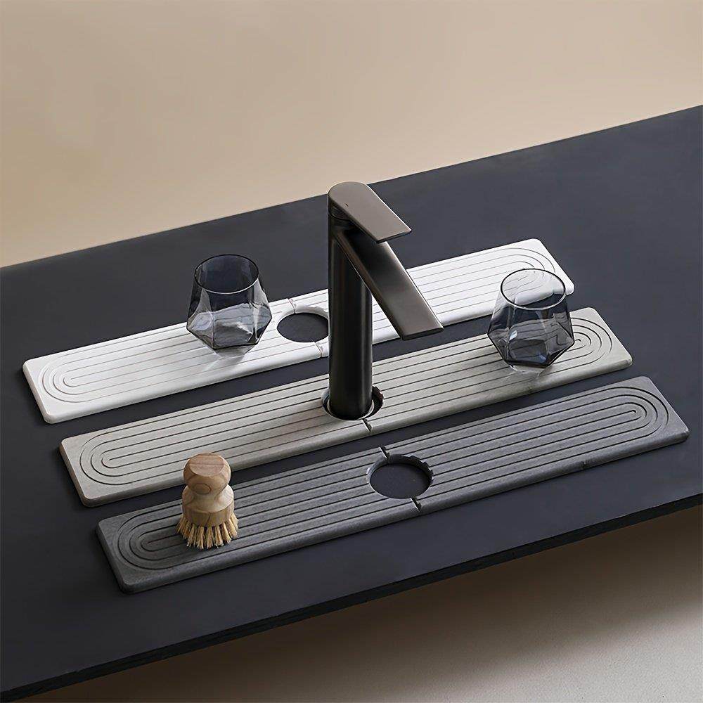 硅藻泥水龙头吸水垫厨房沥水板洗手池洗漱台面置物垫浴室速干硬垫,家装主材,沥水板,淘宝优惠券,粉丝福利购,淘宝优惠卷