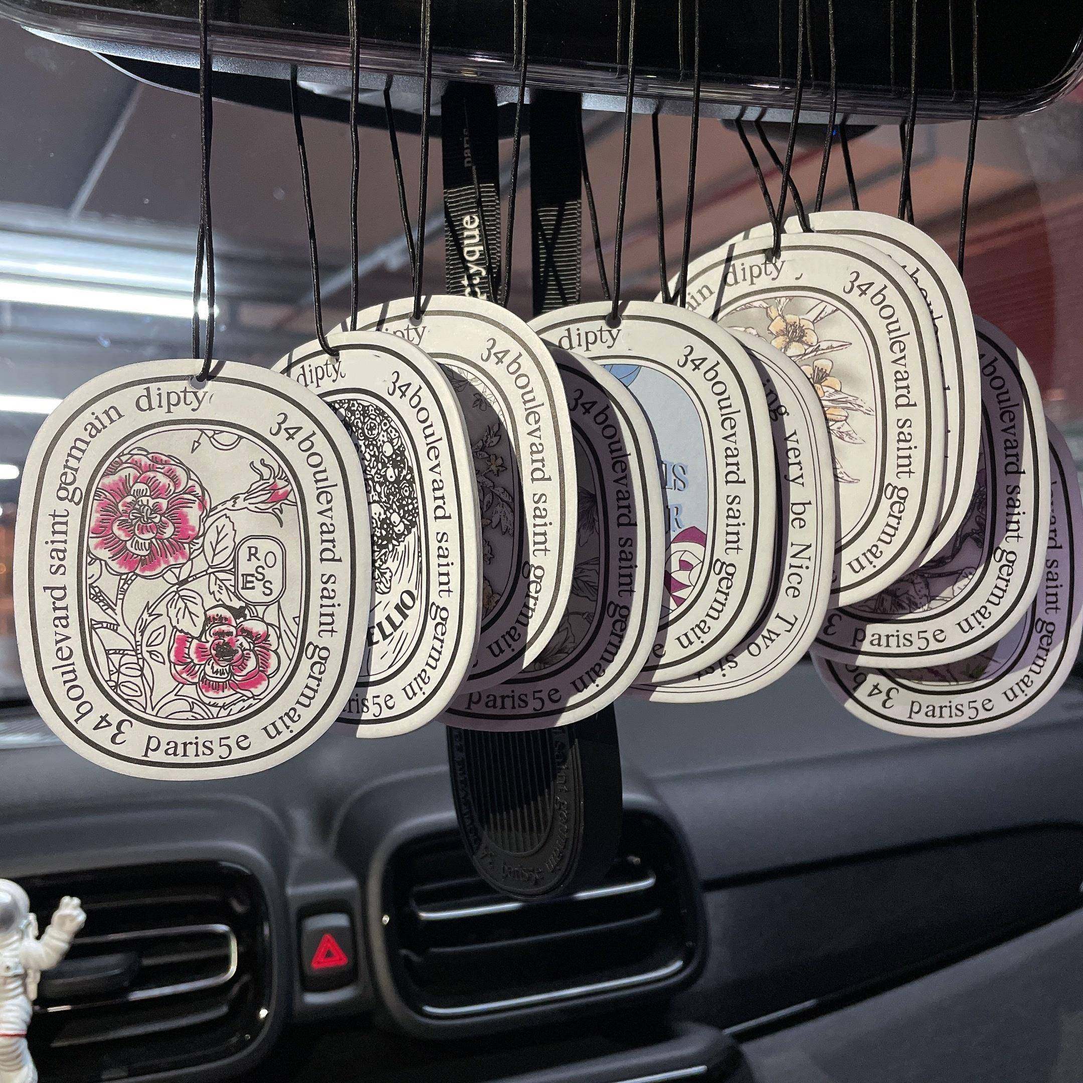 dip高级车载香薰片汽车用持久淡香祛异味香片车内香薰挂件留香