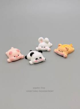 无聊了，摆几个趴趴小动物可爱治愈情绪解压日式工位桌面小摆件