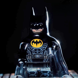 DC超级英雄黑暗骑士蝙蝠侠小丑第三方积木人仔抽抽乐潮玩拼装玩具