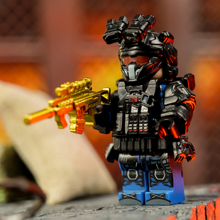 三角洲行动威龙蛟龙突击特战队红狼人仔积木周边兵人模型手办玩具