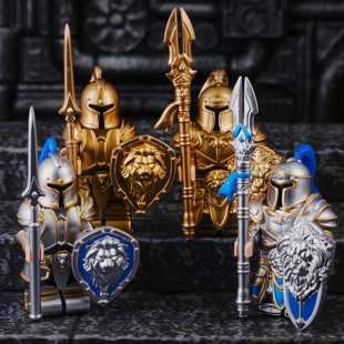 魔兽世界暴风城联盟部落士兵盾牌武器游戏第三方积木人仔玩具