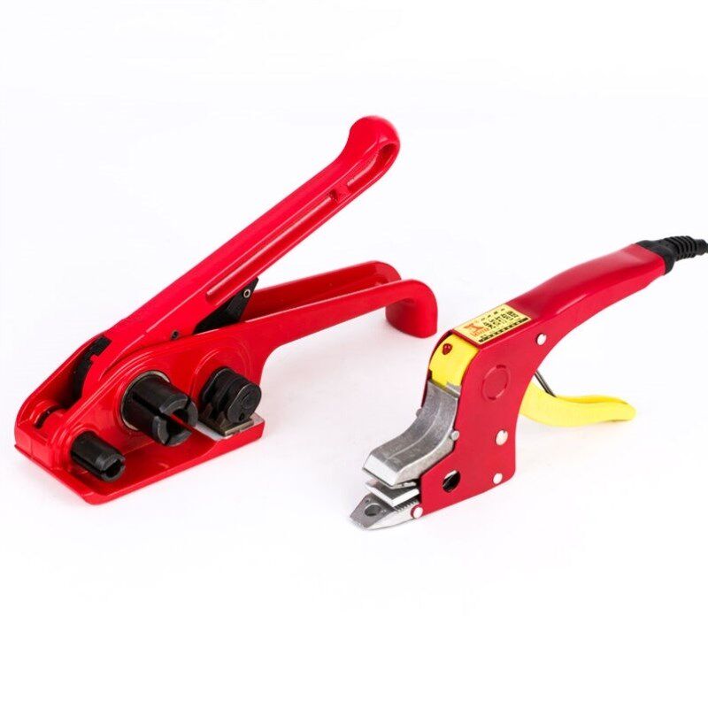 伏兴便携式免扣热熔打包钳手动打包机pp带电熔焊接钳热熔钳+塑钢