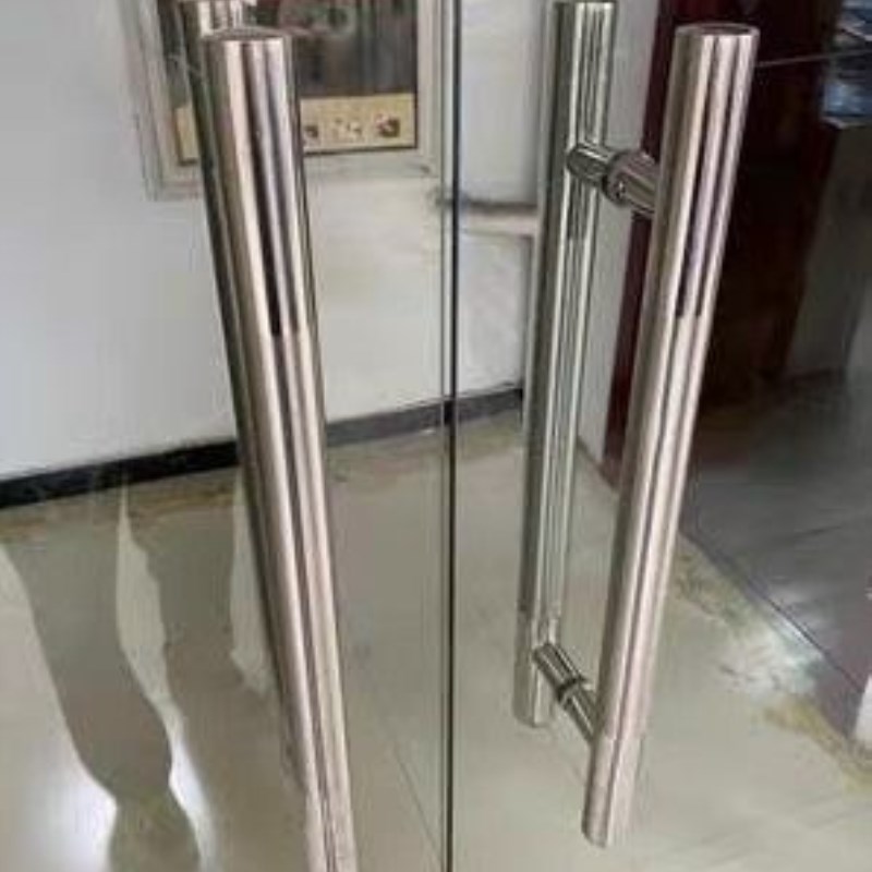加厚不锈钢玻璃门大拉手中式移门地弹推拉门扶手木门商铺大门把手