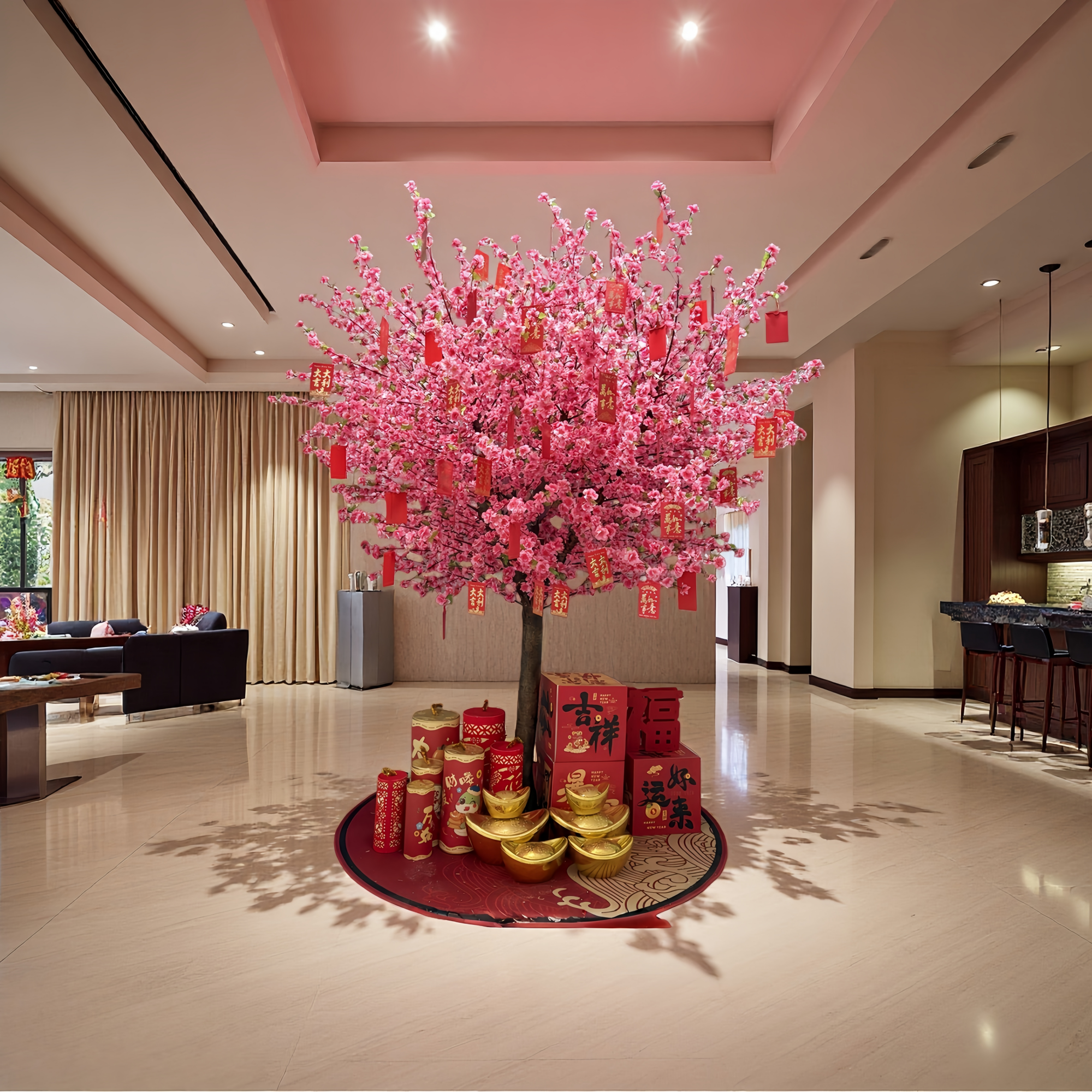 仿真桃花树大型假桃花树