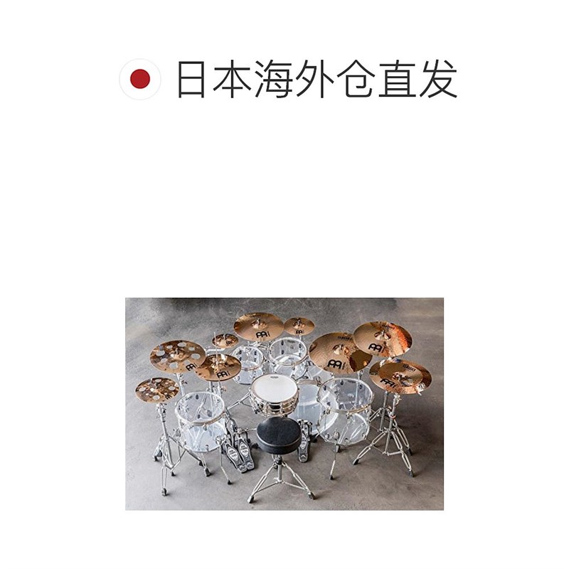 日直邮  架子鼓水镲金色锤纹镲片