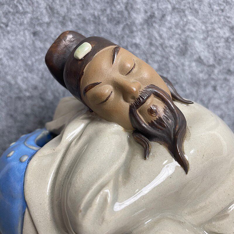 诗人李白创意举杯太白文人墨客人物陶瓷小书房书桌面公仔装饰