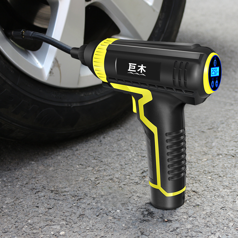 巨木无线充气泵汽车用便携式充电打气泵车载小轿车轮胎电动打气筒