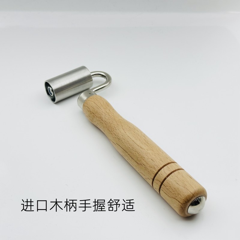 贴壁纸墙布壁纸施工工具压轮级压轮接缝压轮不锈钢压辊滚轮