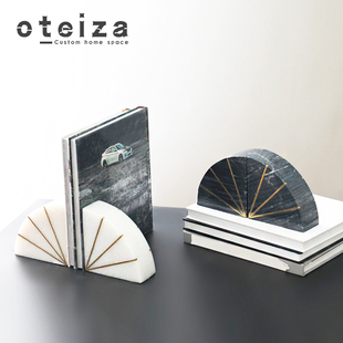 z创意大理石书书立架书靠别墅会所样板间实用家居桌面摆设