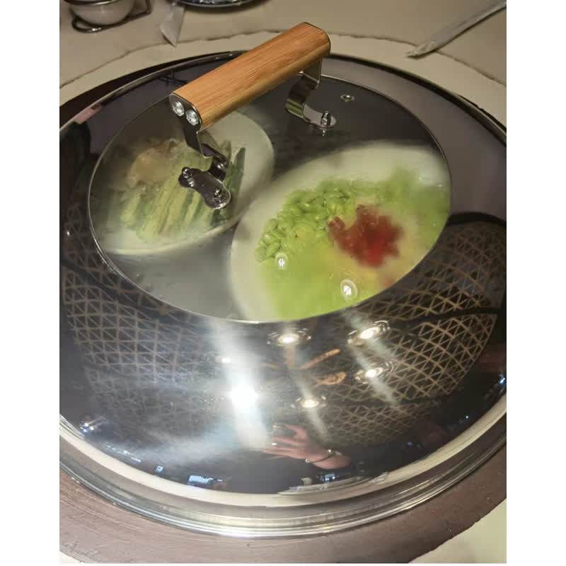 透明50厘米铁锅炖菜锅盖特大52加厚43可视锅盖44地锅鸡煎包锅45