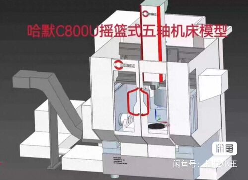 哈默 C800U 摇篮式 五轴机床模型(x_t格式）