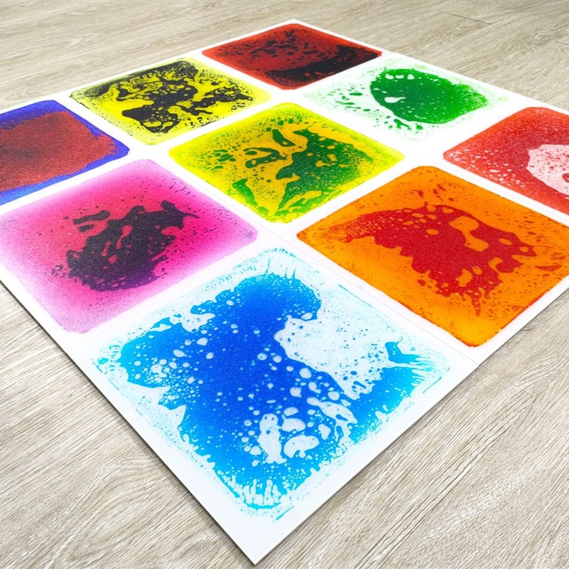 感统早教中心教具液体地板幼儿园彩砖儿童液体感官垫爬行地砖