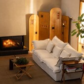 支吾洞岩实木竹编屏风新玄关客厅卧室遮挡