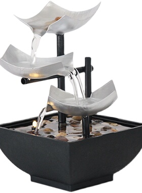 程序员流水山治愈心情办公室茶台新装饰业送礼招财