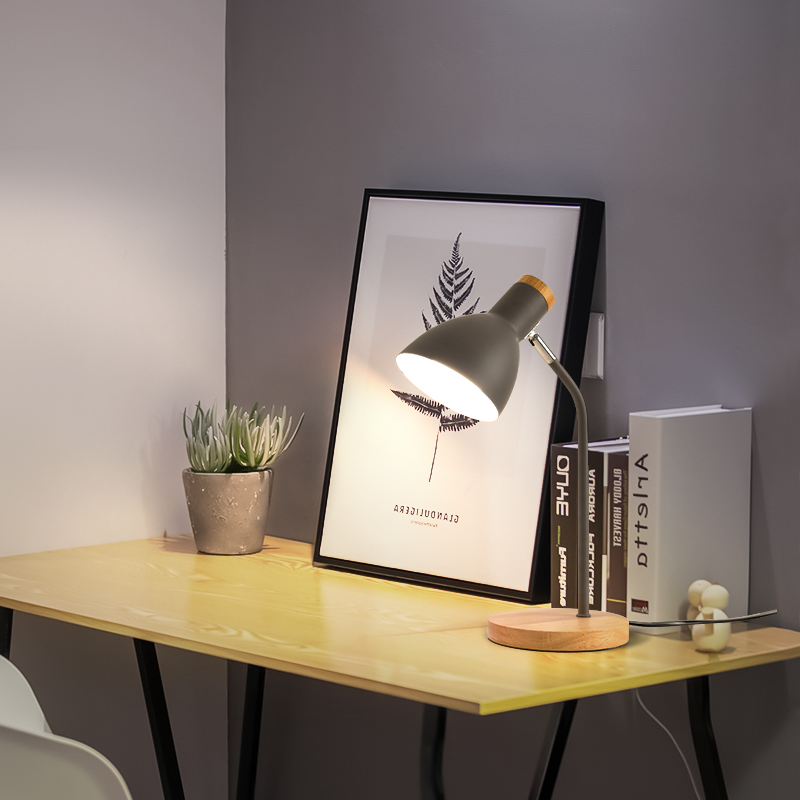 LED可换灯泡超亮护眼台灯学生书桌卧室床头办公室插电E27螺口