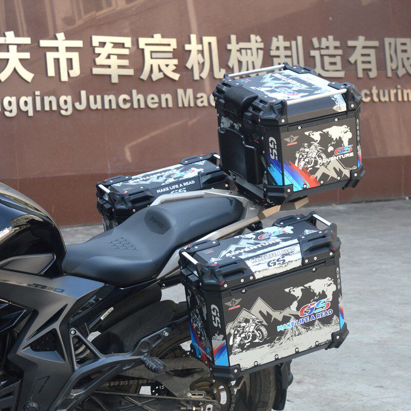 适用升仕310X/T边箱ADV铝合金三箱350尾箱后备箱快拆侧箱改装靠背