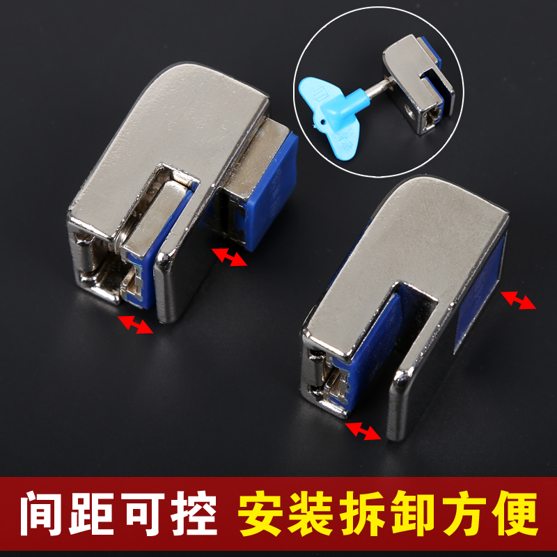 窗盾新款纱窗锁儿童安全窗锁塑钢铝合金推拉移窗户轨道卡扣限位器