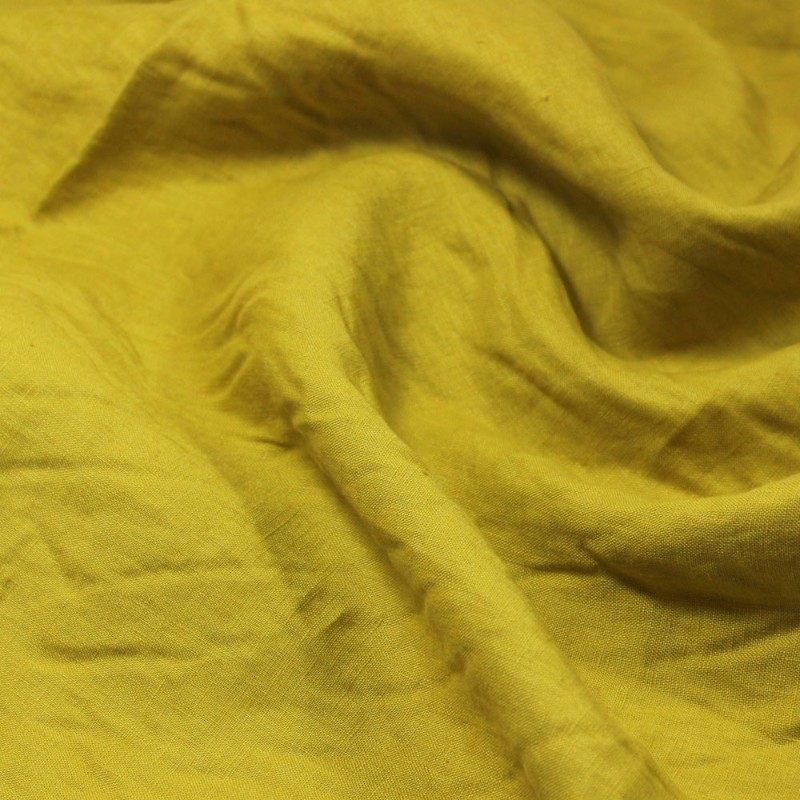 瓦娜家新款纯色纯亚麻水洗布料复古文艺夏季天服装裙子面料系列一