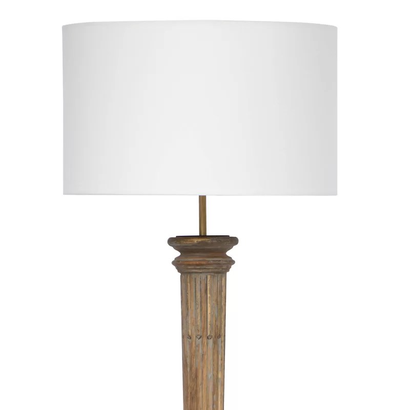 美式乡村台灯复古简约书房卧室灯梳妆台装饰法式创意实木雕刻灯具