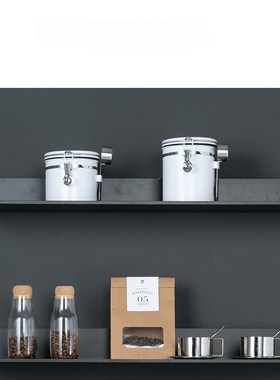 北欧样板间厨房摆件咖啡豆储物罐售楼部展厅餐厅软装饰品道具摆设