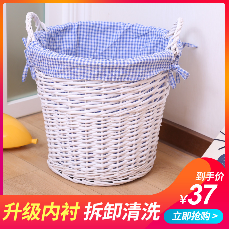 藤编脏衣篮家用收纳筐衣服收纳筐洗衣篮热气球装饰篮子热气球筐