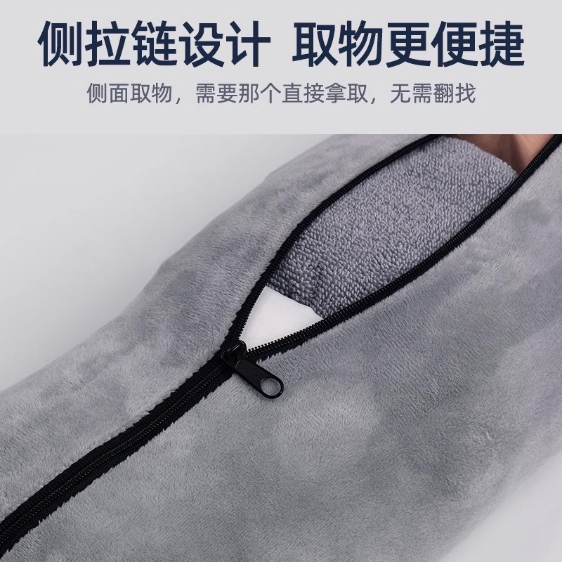 旅行便携廉航u型枕套可填充可塞衣服收纳袋廉价航空神器飞机颈枕