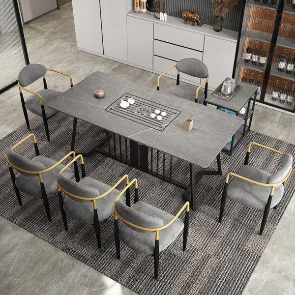 现简约岩板茶桌椅组合 轻奢茶室功夫泡茶桌 公室接待洽谈茶桌,商业/办公家具,茶台/茶桌,淘宝优惠券,粉丝福利购,淘宝优惠卷