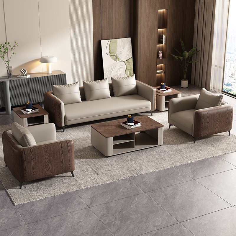 时尚沙发茶几办公室休息区会客接待贵宾沙发休闲办公沙发商务