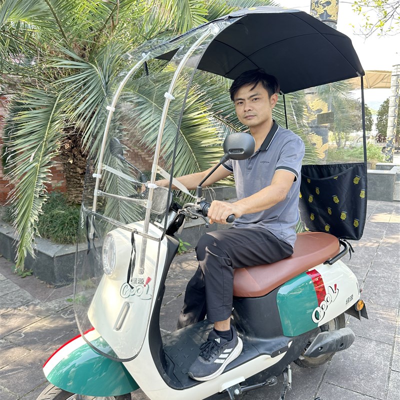 新款电动车雨棚车棚电动车防雨罩车雨棚篷收缩可折叠车棚