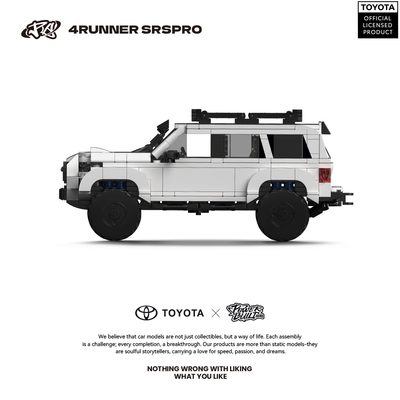 PB品铂集装箱积木车丰田授权超霸越野车潮玩拼装玩具跑车模型8809