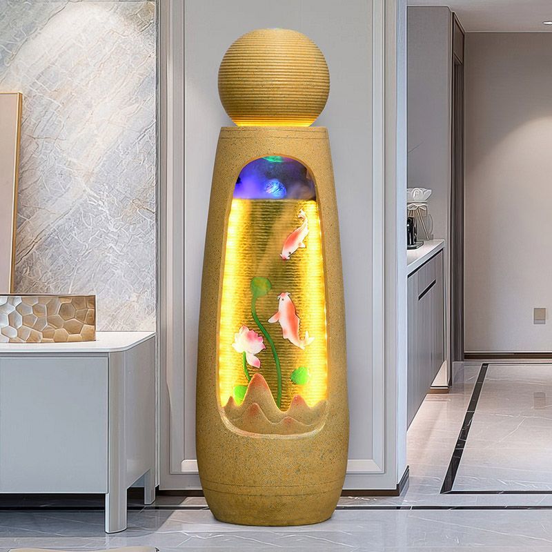 客厅流水喷泉摆件招财循