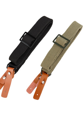 老式帆布枪绳战术背带CS水弹步枪牛皮扣枪背带AK 56 81-1挂绳56式