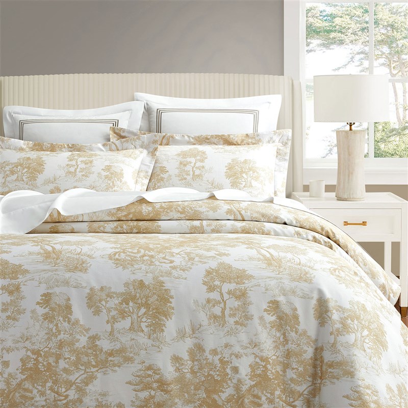 进口120支埃及长绒棉印花四件套简约纯全棉套件轻奢被套床上用品