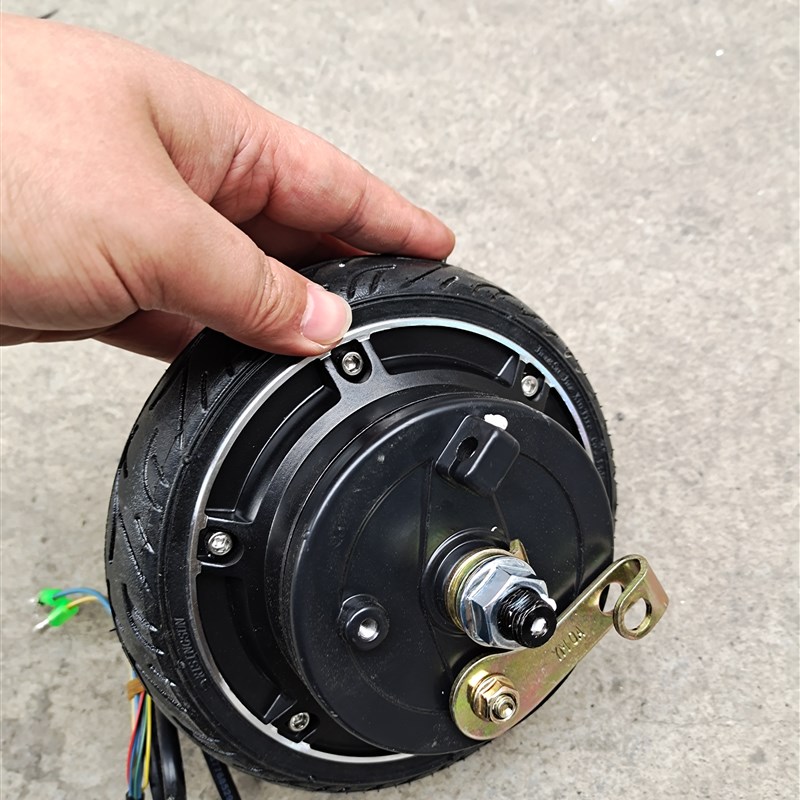 新澳玛 6.5寸无刷滑板车轮毂电机代步车手推车平板车电机带实心胎