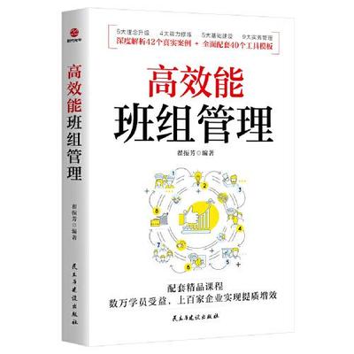 库存绝版书高效能班组管理 9787513944960 翟振芳 民主与建设出版社
