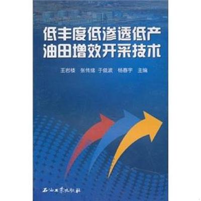 库存绝版书低丰度低渗透低产油田增效开采技术 9787502176365 王岩楼 石油工业出版社