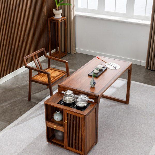 新中式胡桃木茶桌椅茶台家用阳台禅意泡茶台茶室茶艺桌现代书法桌,住宅家具,家用茶台/茶桌,淘宝优惠券,粉丝福利购,淘宝优惠卷